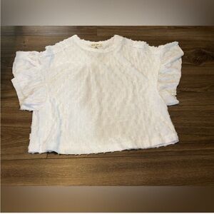 Nwt New In by Very J White Eyelash Boutique Top